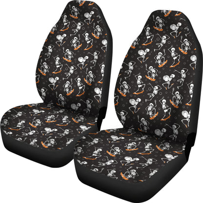 Skateboard With Skeleton Print Design LKS303 Car Seat Covers