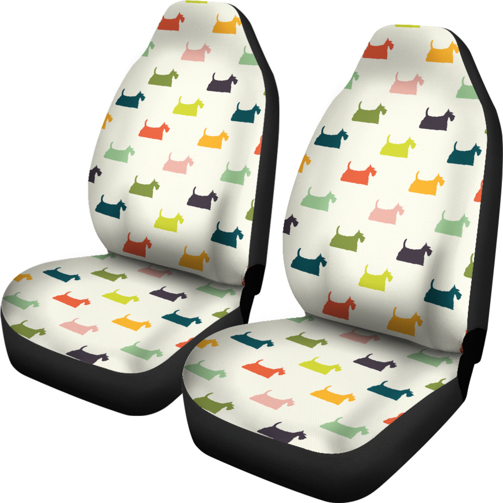 Scottish Terriers Print Design LKS305 Car Seat Covers