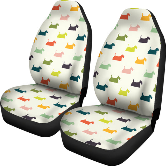 Scottish Terriers Print Design LKS305 Car Seat Covers