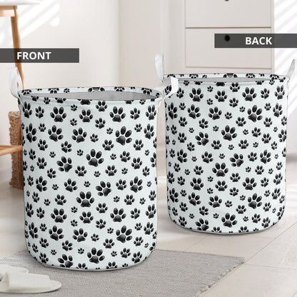 Paw Themed Print Laundry Basket