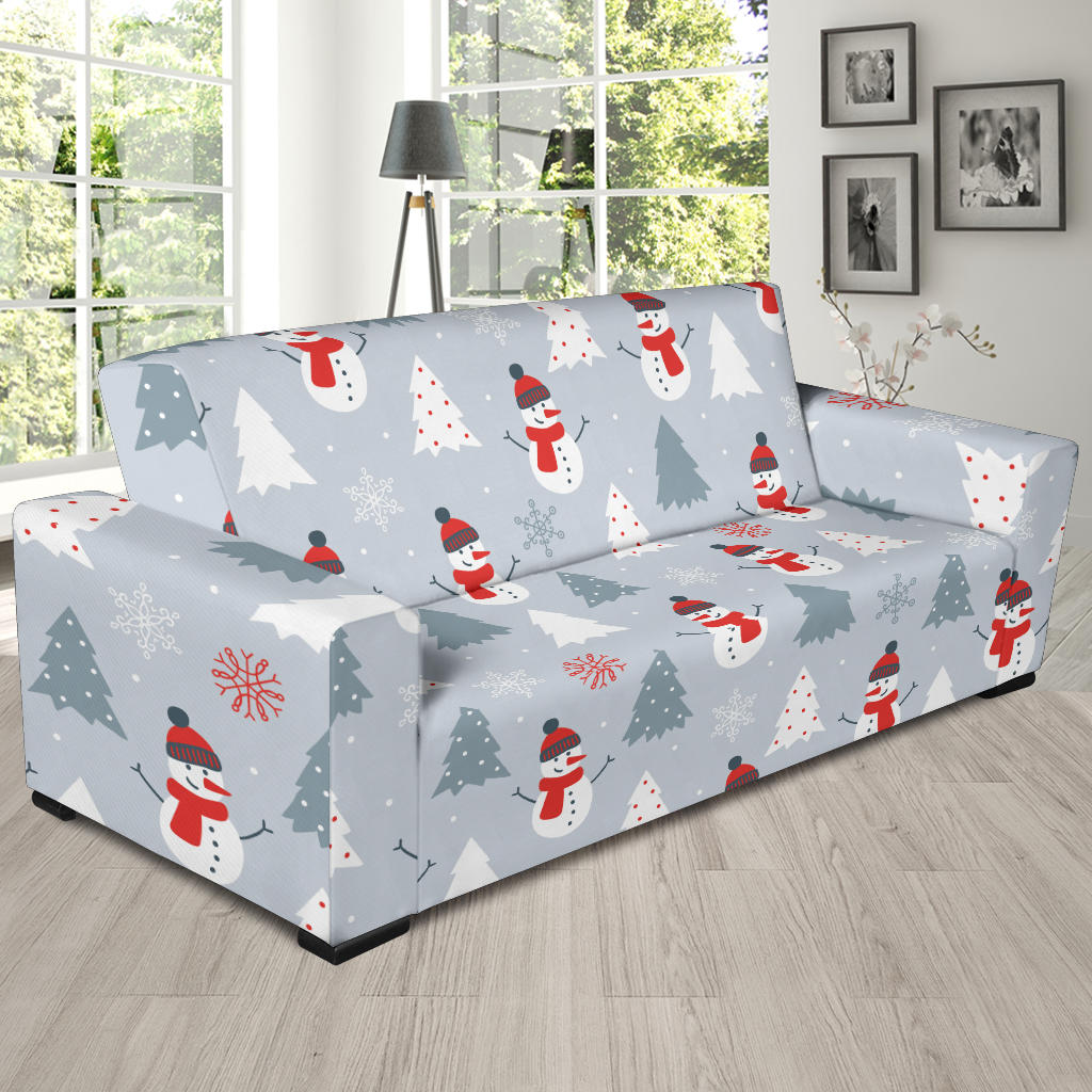 Snowman Print Design LKS302 Sofa Slipcover
