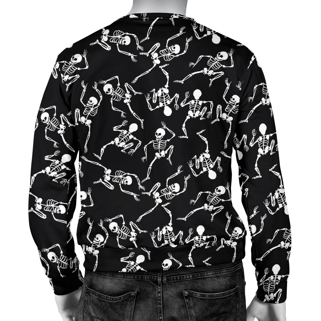 Skeleton Style Print Men Long Sleeve Sweatshirt