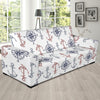 Anchor Pattern Print Design 06 Sofa Slipcover