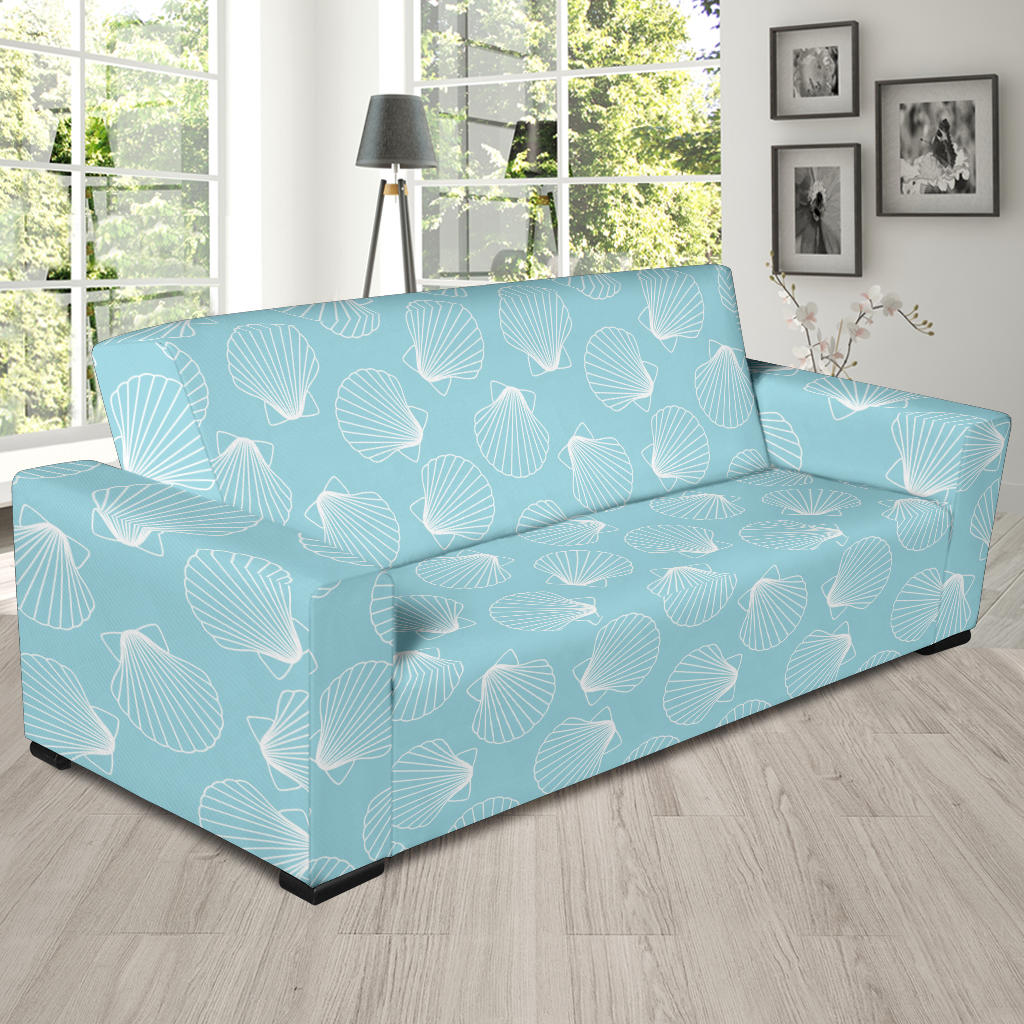 Seashell Print Design LKS3010 Sofa Slipcover