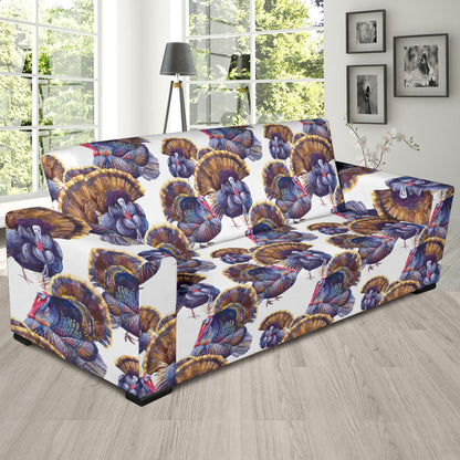 Turkey Pattern Print Design 01 Sofa Slipcover