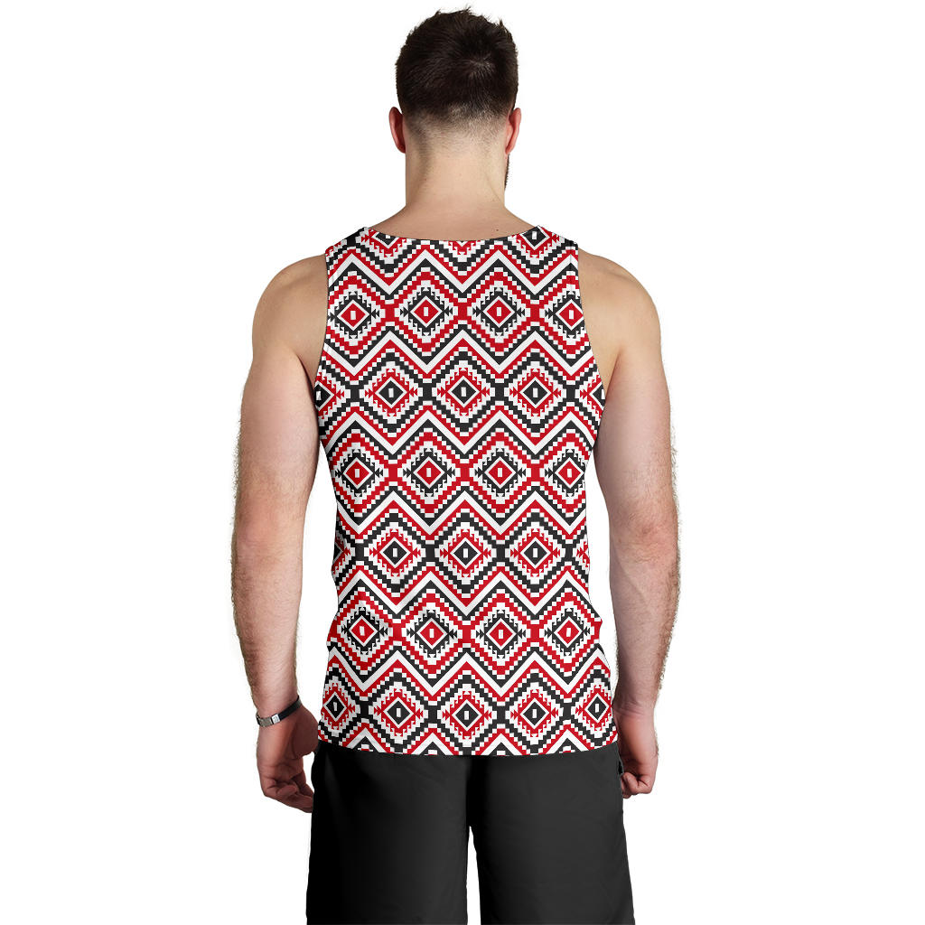 Native American Themed Tribal Print Men Tank Top