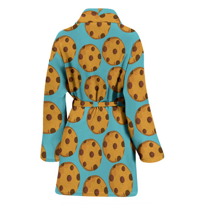 Cookie Pattern Print Design 01 Women Bathrobe