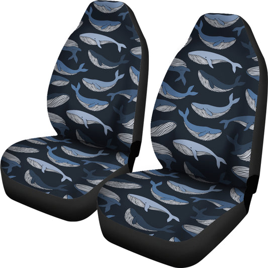 Whale Print Design LKS301 Car Seat Covers