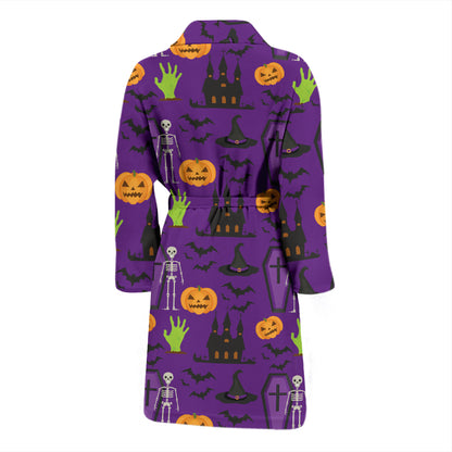 Halloween Print Design LKS403 Men Bathrobe