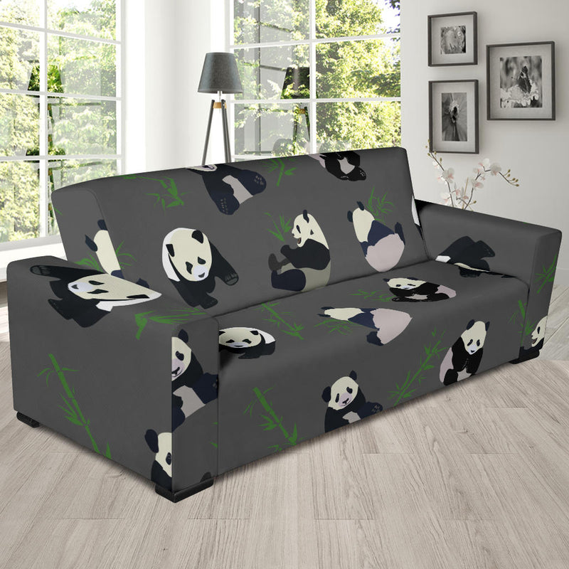 Panda Pattern Print Design A06 Sofa Slipcover