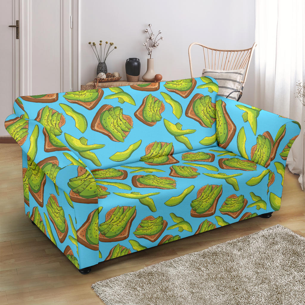 Sandwich Avocado Print Design LKS306 Loveseat Couch Slipcover