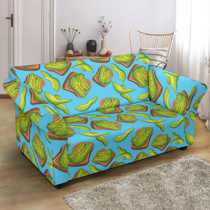 Sandwich Avocado Print Design LKS306 Loveseat Couch Slipcover
