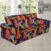 Jazz Pattern Print Design 03 Sofa Slipcover