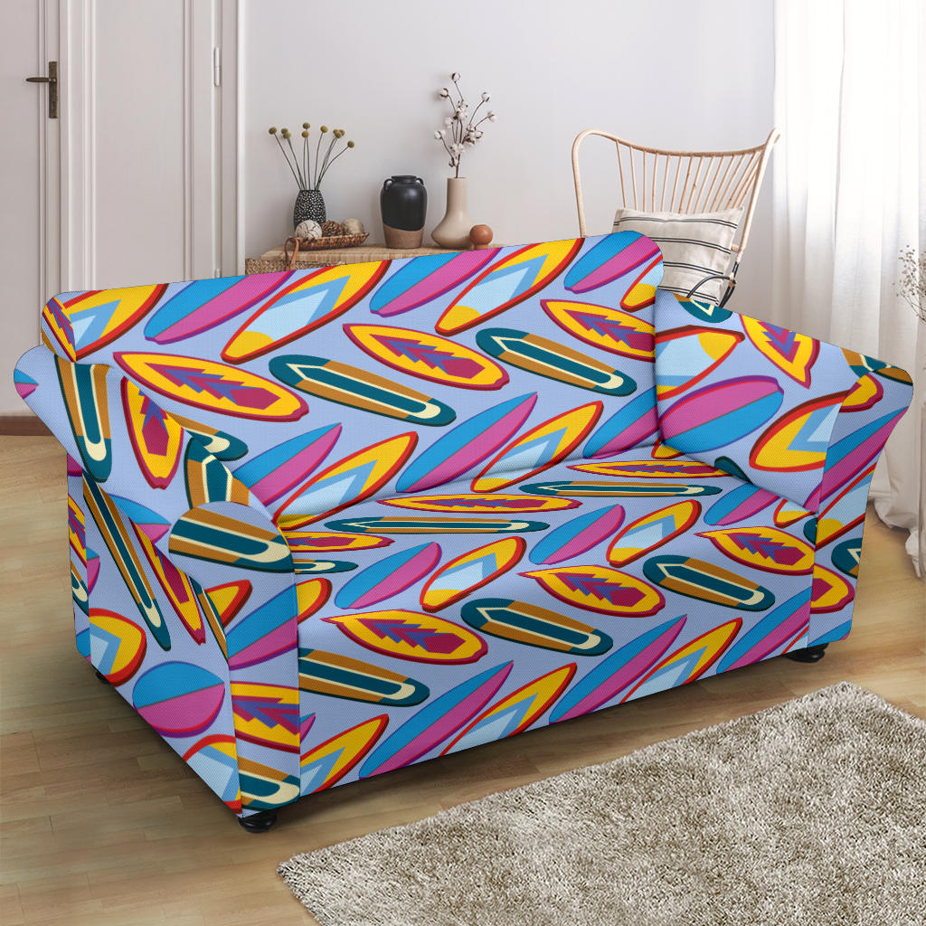 Surfboard Pattern Print Design LKS303 Loveseat Couch Slipcover