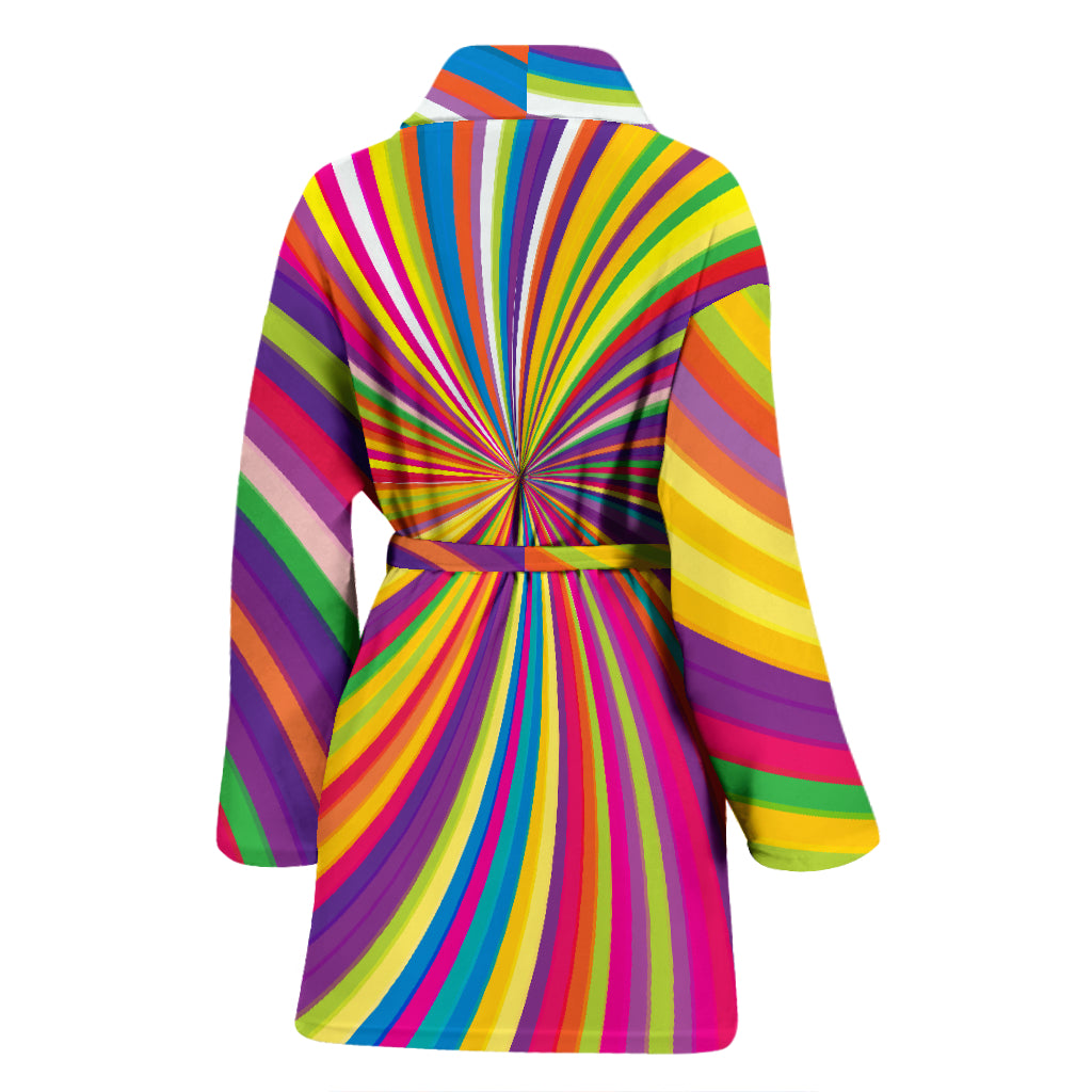 Vortex Print Design LKS301 Women Bathrobe