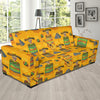 Maracas Mexican Style Pattern Print Design 02 Sofa Slipcover