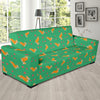 Cardigan Welsh Corgis Pattern Print Design 03 Sofa Slipcover