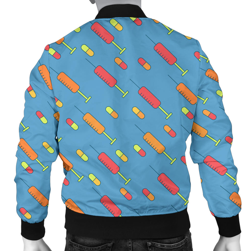 Phlebotomist Medical Pattern Men Bomber Jacket