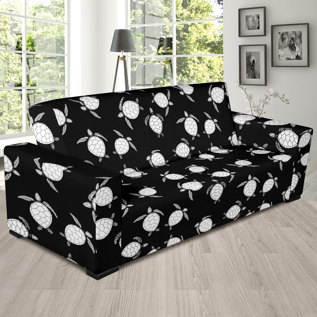 Sea Turtle Print Design LKS303 Sofa Slipcover