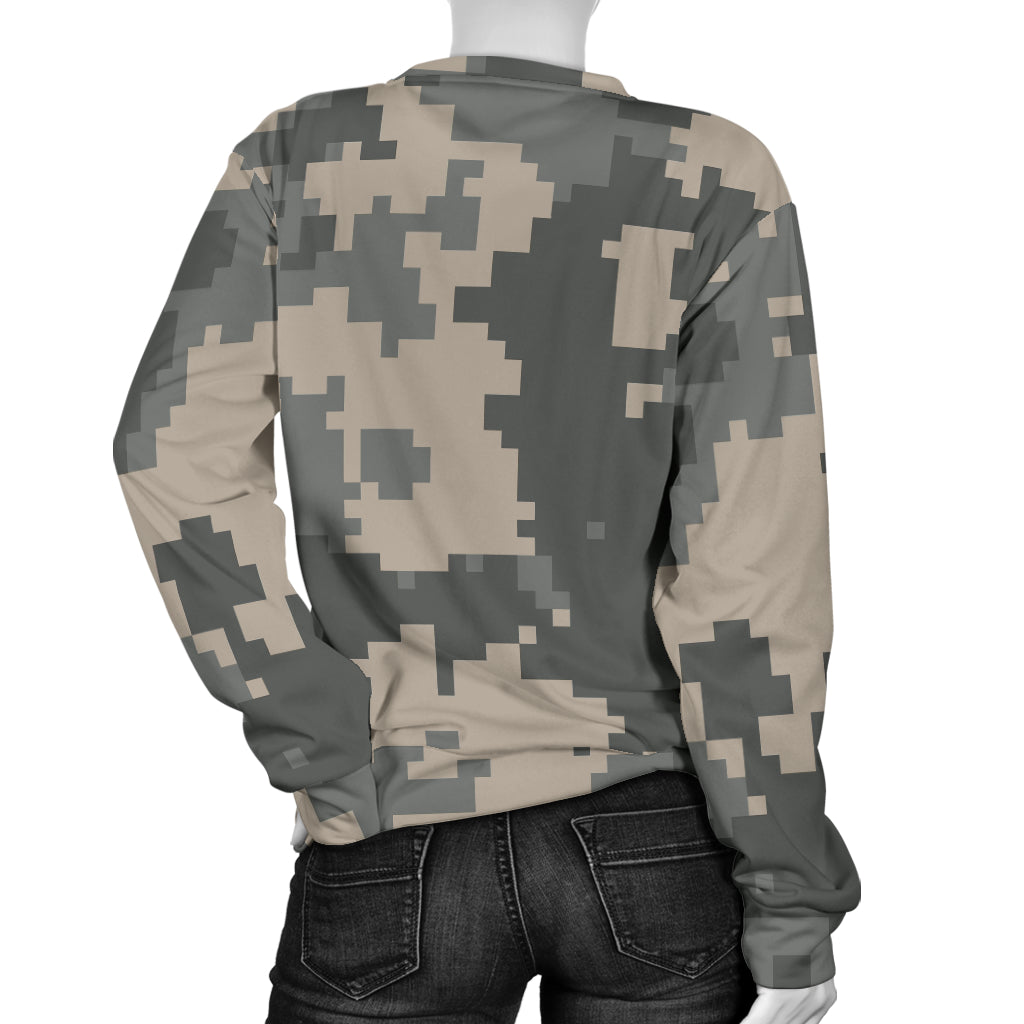 ACU Digital Camouflage Women Long Sleeve Sweatshirt