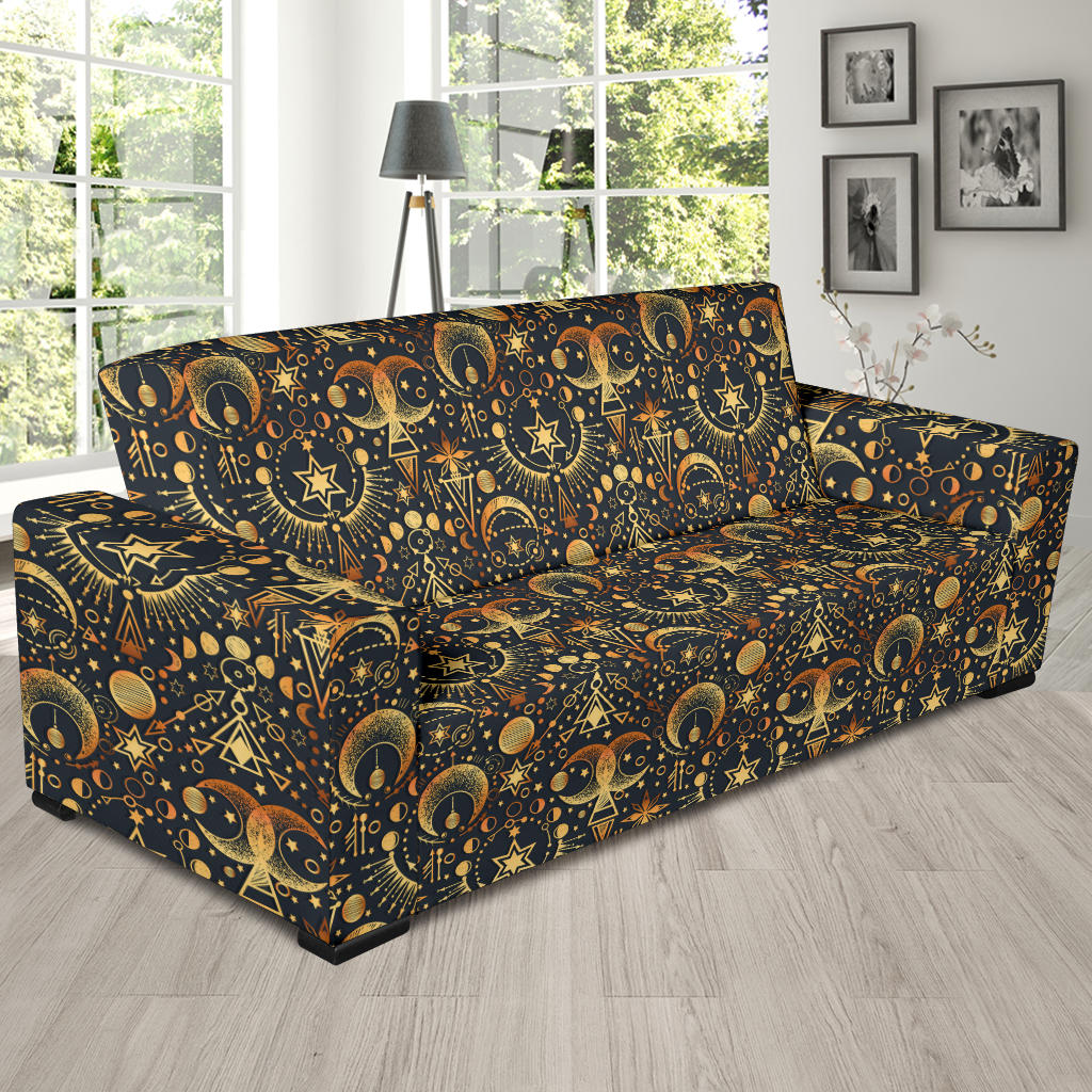 Sun Moon Print Design LKS308 Sofa Slipcover