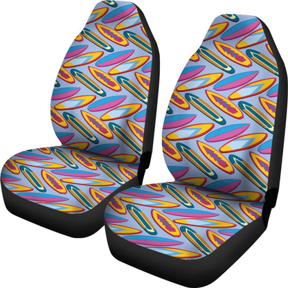 Surfboard Pattern Print Design LKS303 Car Seat Covers