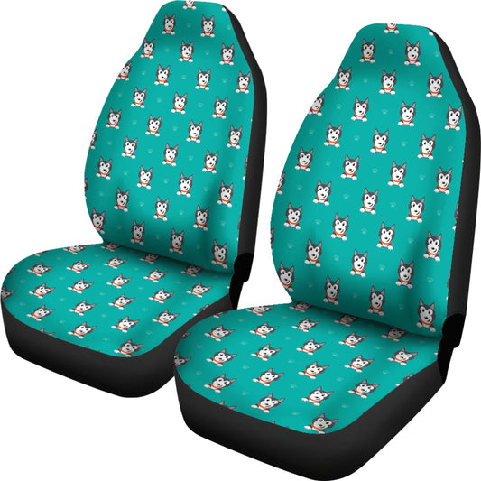 Siberian Huskies Print Design LKS304 Car Seat Covers
