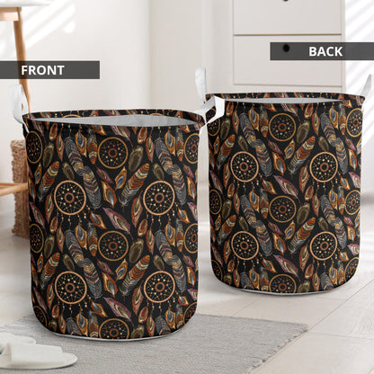 Dream catcher embroidered style Laundry Basket