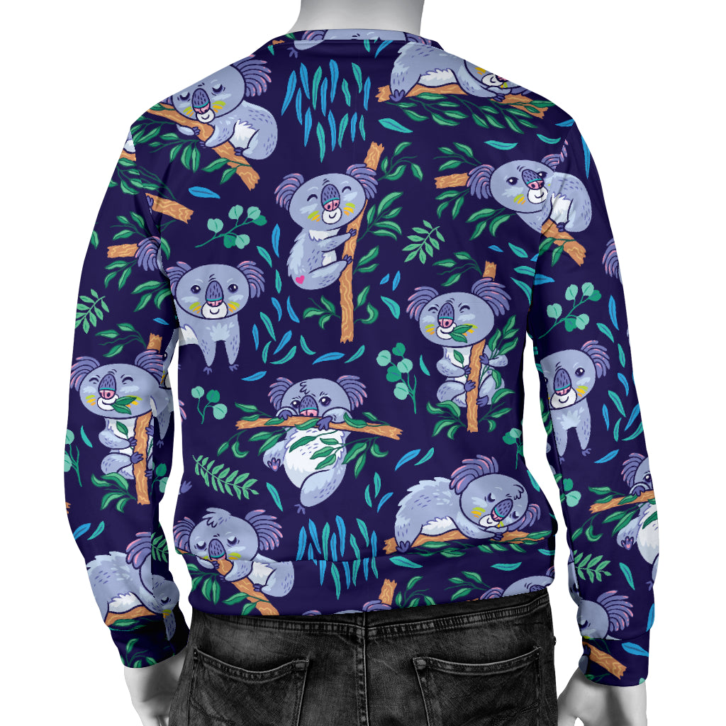 Koala Themed Design Print Men Long Sleeve Sweatshirt