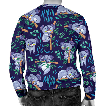 Koala Themed Design Print Men Long Sleeve Sweatshirt