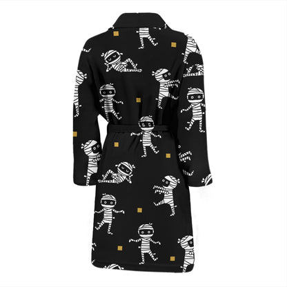 Mummy Cute Print Design LKS301 Men Bathrobe