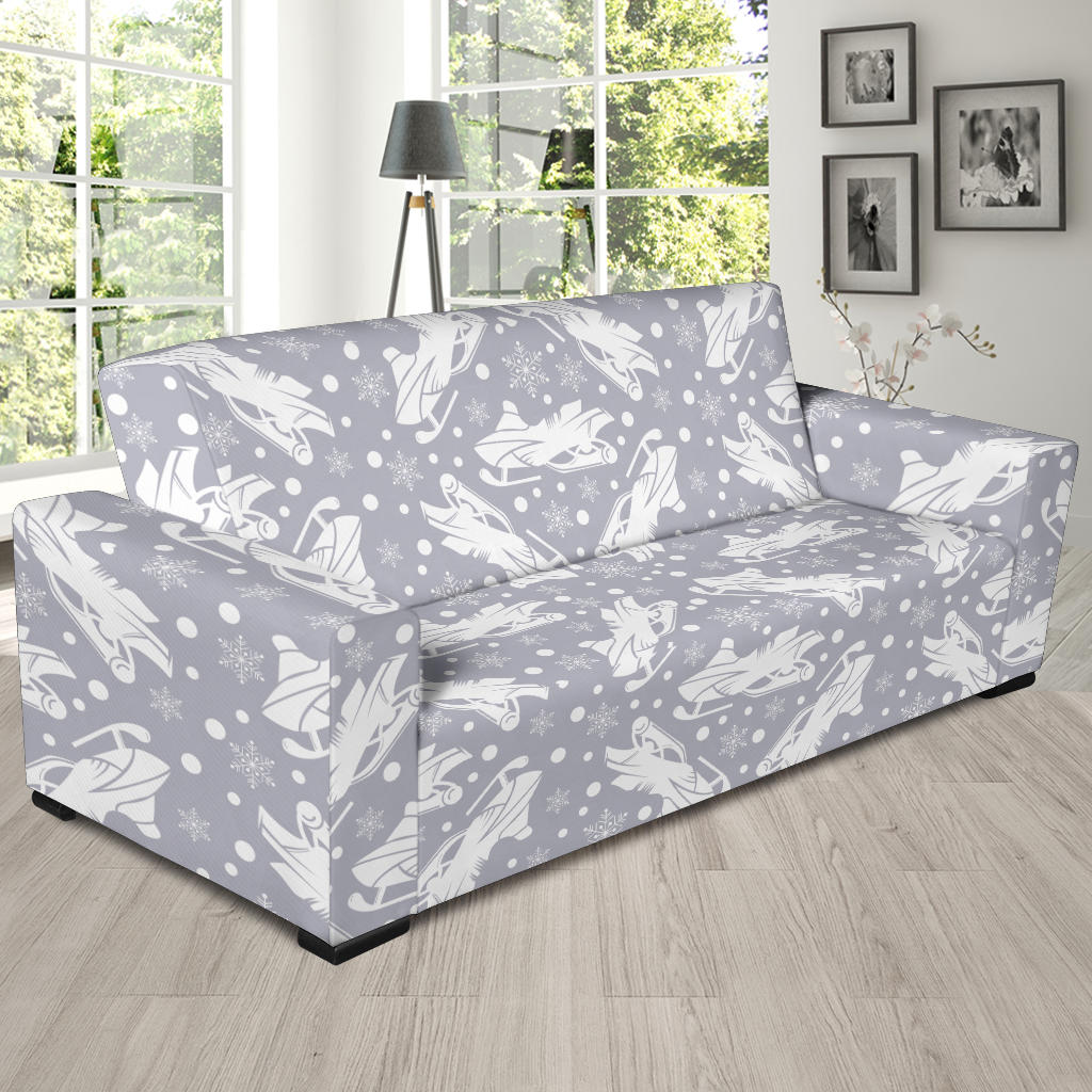 Snowmobile Print Design LKS302 Sofa Slipcover