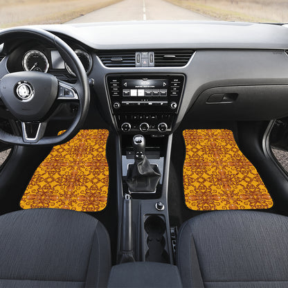 Octopus Background Design Print Car Floor Mats Front Back