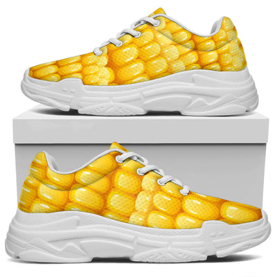 Agricultural Corn cob Pattern Chunky Sneakers