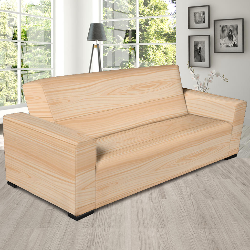 Wood Texture Print Design LKS302 Sofa Slipcover