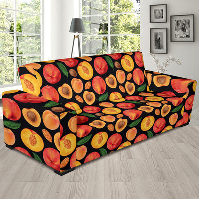 Peach Pattern Print Design A02 Sofa Slipcover