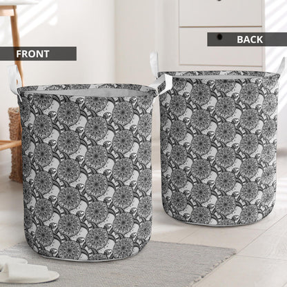 Tribal Turtle Polynesian Themed Print Laundry Basket