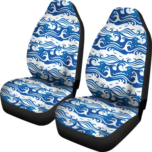 Wave Print Design LKS303 Car Seat Covers