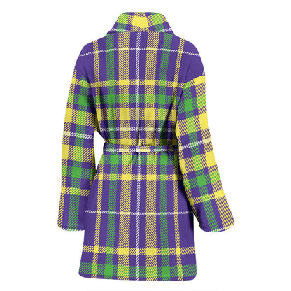 Mardi Gras Pattern Print Design 010 Women Bathrobe
