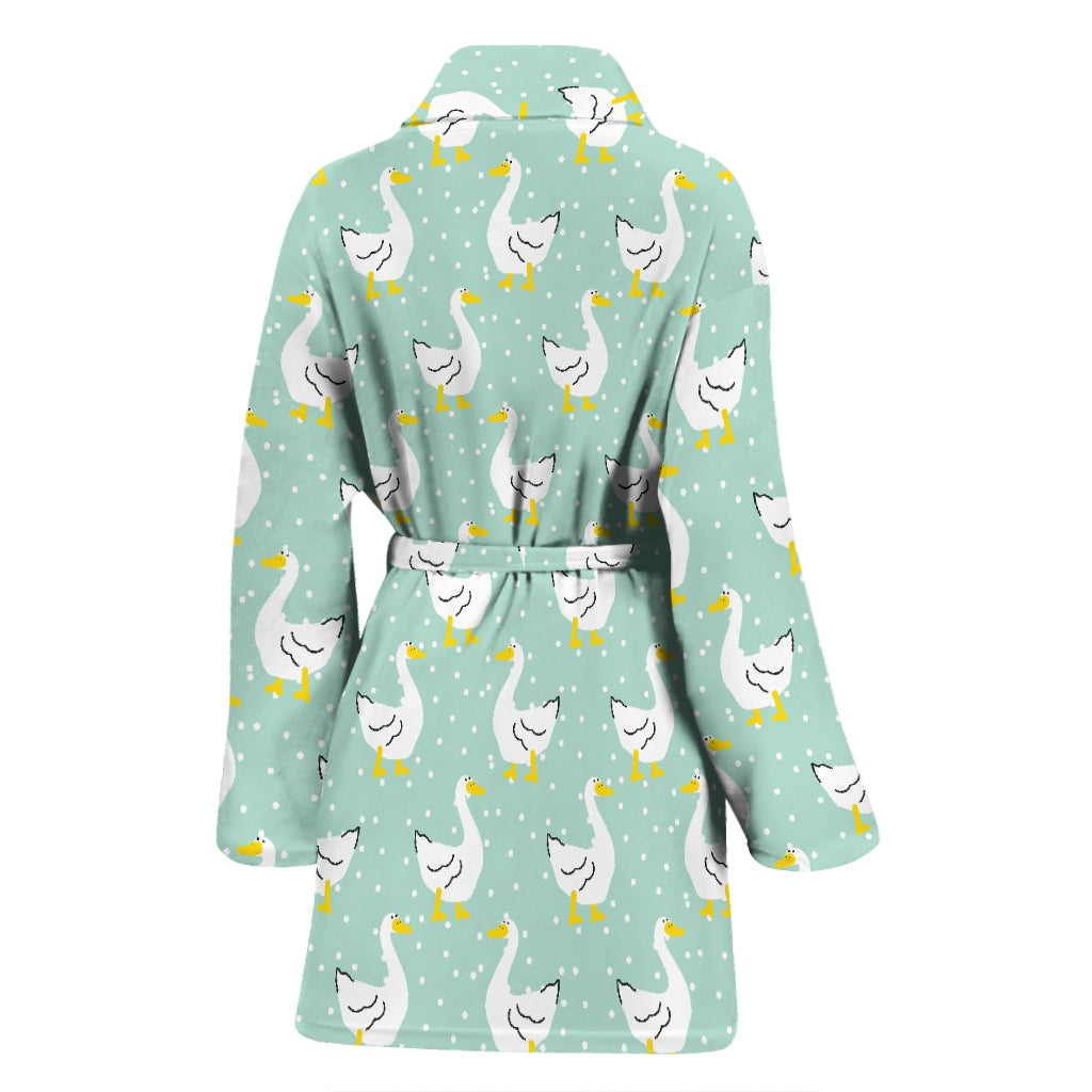 Goose Print Design LKS404 Women Bathrobe
