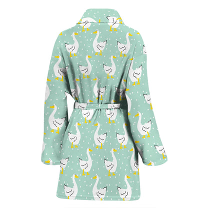 Goose Print Design LKS404 Women Bathrobe