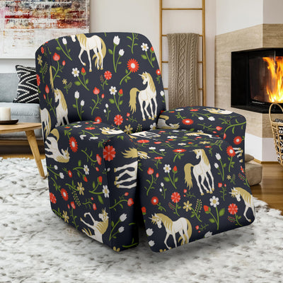 Unicorn Print Design LKS301 Recliner Slipcover