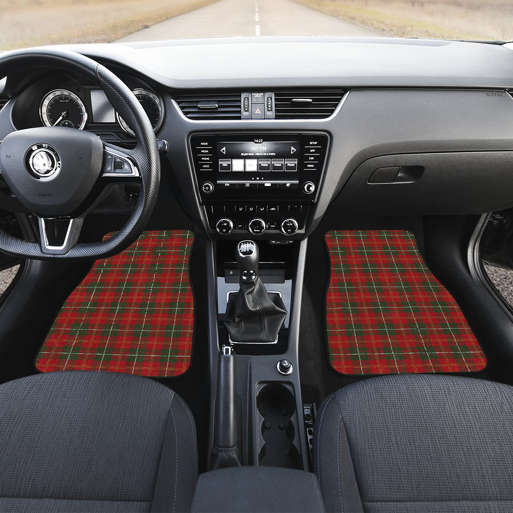 Holiday Tartan Plaid Pattern Car Floor Mats Front Back
