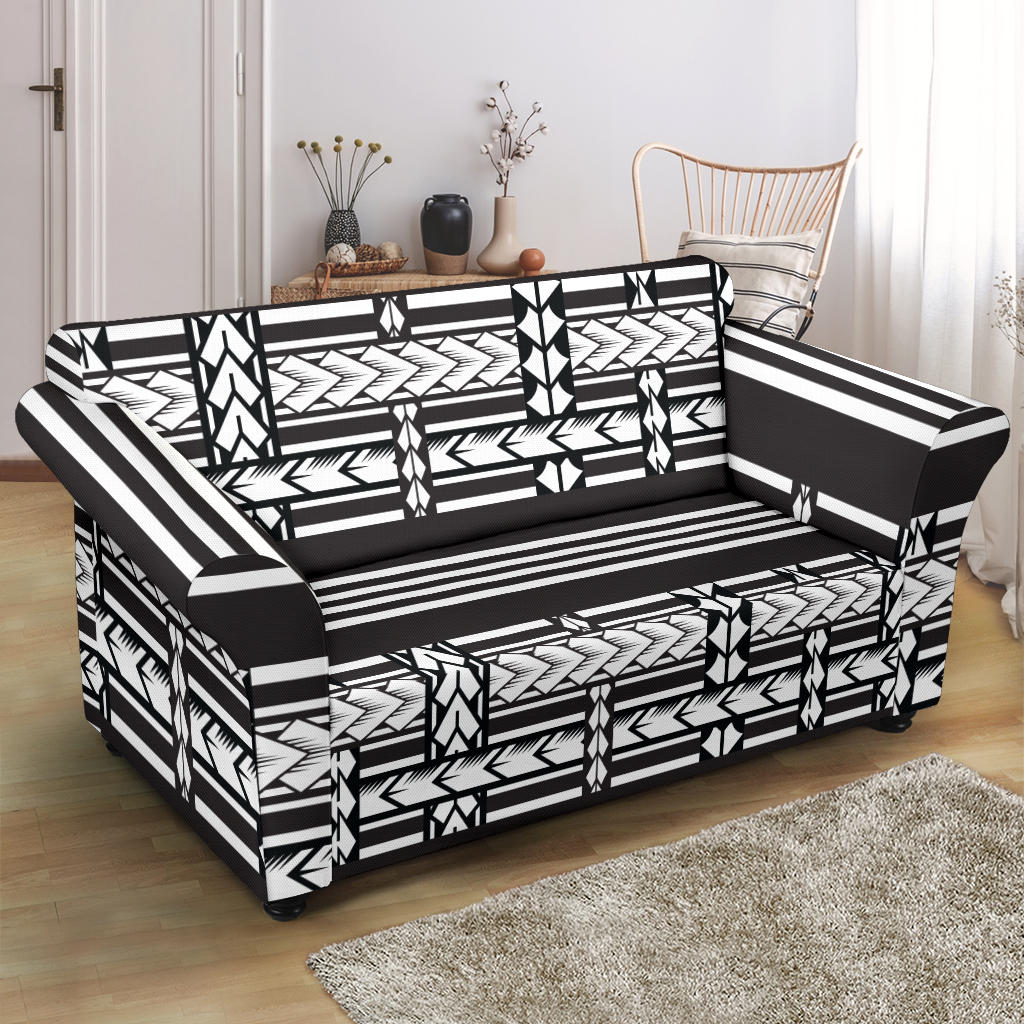 Samoan Tattoo Print Design LKS304 Loveseat Couch Slipcover