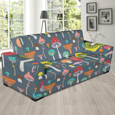 Mushroom Pattern Print Design A03 Sofa Slipcover