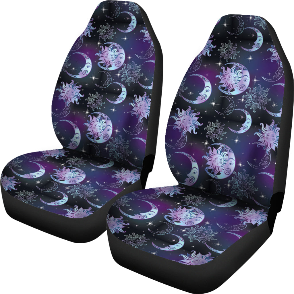 Sun Moon Print Design LKS303 Car Seat Covers