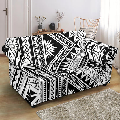 Samoan Tattoo Style Print Design LKS307 Loveseat Couch Slipcover