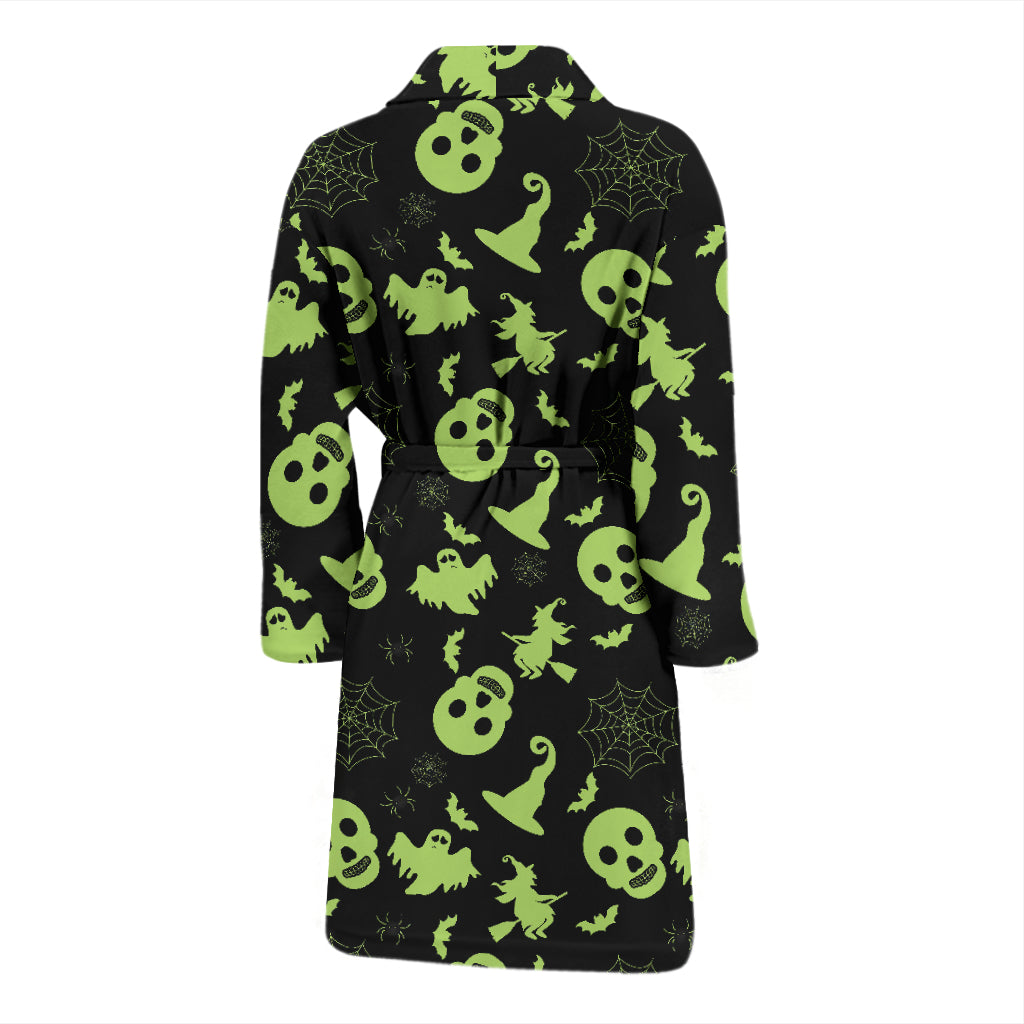 Witch Halloween Print Design LKS306 Men Bathrobe