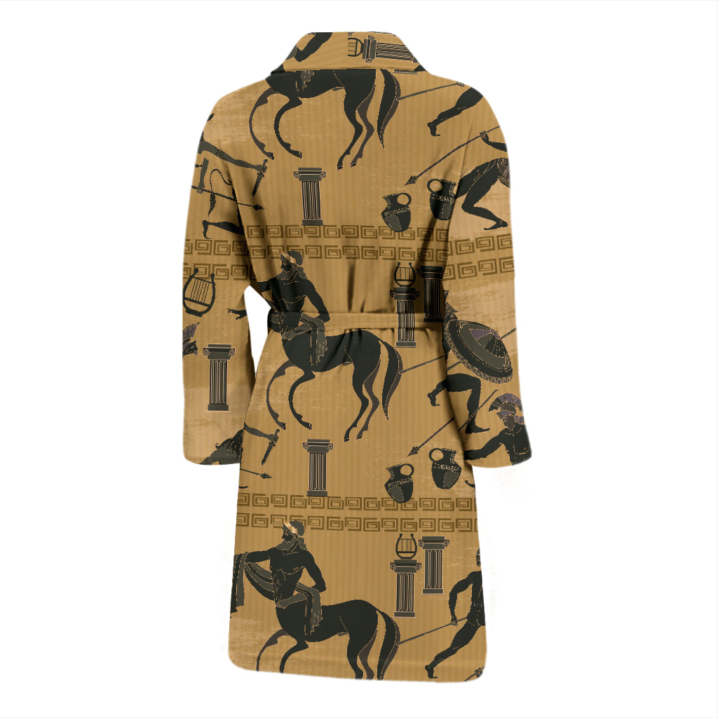 Ancient Greek Statue Print Design LKS304 Men Bathrobe