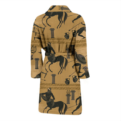 Ancient Greek Statue Print Design LKS304 Men Bathrobe